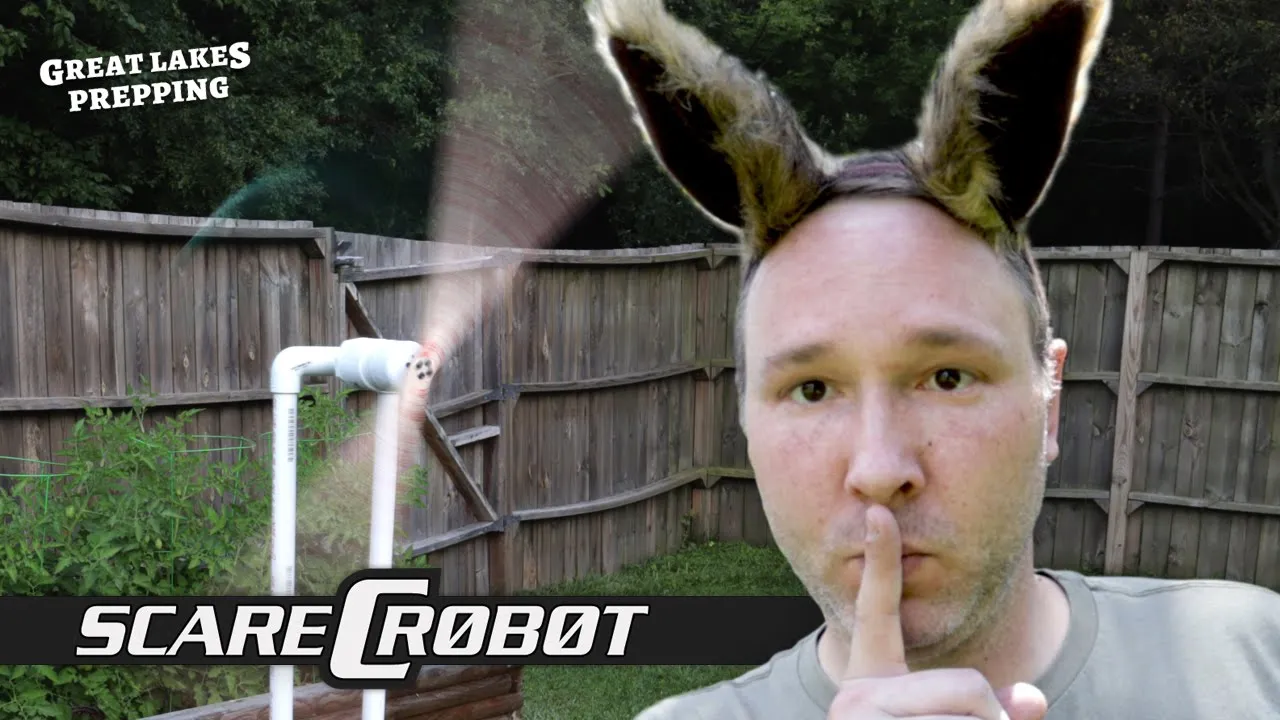 DIY Scarecrow Robot - Motion Activated, Solar Powered, Snake Flailing, Critter-Startling machine!