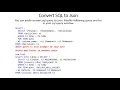 SQL query to Json format example