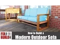 DIY Modern Outdoor Sofa How to Build