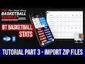Tutorial 3 Advanced Use - Importing Leagues with Zip Files
