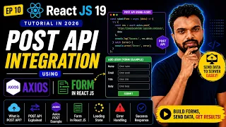 React JS 19 Tutorial in 2026 POST API integration Form In ReactJs