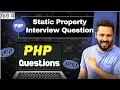 PHP swap value interview questions in Hindi Static Property in PHP