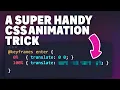 I never thought of using CSS animations like this before