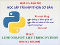 Lap trinh Python co ban Bai 2 Lenh Nhap Du Lieu Trong Pyhton Hoc Va Giai Tri