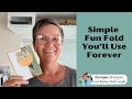 Easy Fun Fold Card Template Use Any Stamps Ink Paper