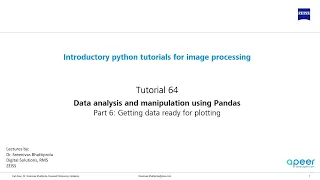 Tutorial 64 - Data analysis using pandas