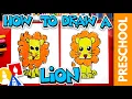 How To Draw A Lion - Letter L