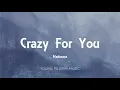 Madonna - Crazy For You (Lyrics)