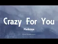 Download Lagu Madonna - Crazy For You (Lyrics)