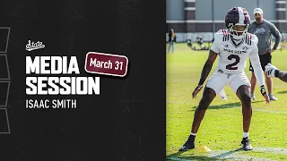 FOOTBALL 2026 Spring Practice Media Session - Isaac Smith