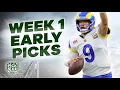 EARLY NFL WEEK 1 ODDS PICKS PREDICTIONS FOLLOWING RELEASE OF 2022 SCHEDULE