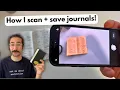 How I Scan Save Journals with Genius Scan Quick Easy Physical to PDF