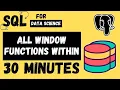ALL WINDOW FUNCTIONS in SQL Tutorial 22 SQL-Data Science Tutorials for Absolute Beginners