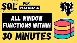 ALL WINDOW FUNCTIONS in SQL Tutorial 22 SQL-Data Science Tutorials for Absolute Beginners