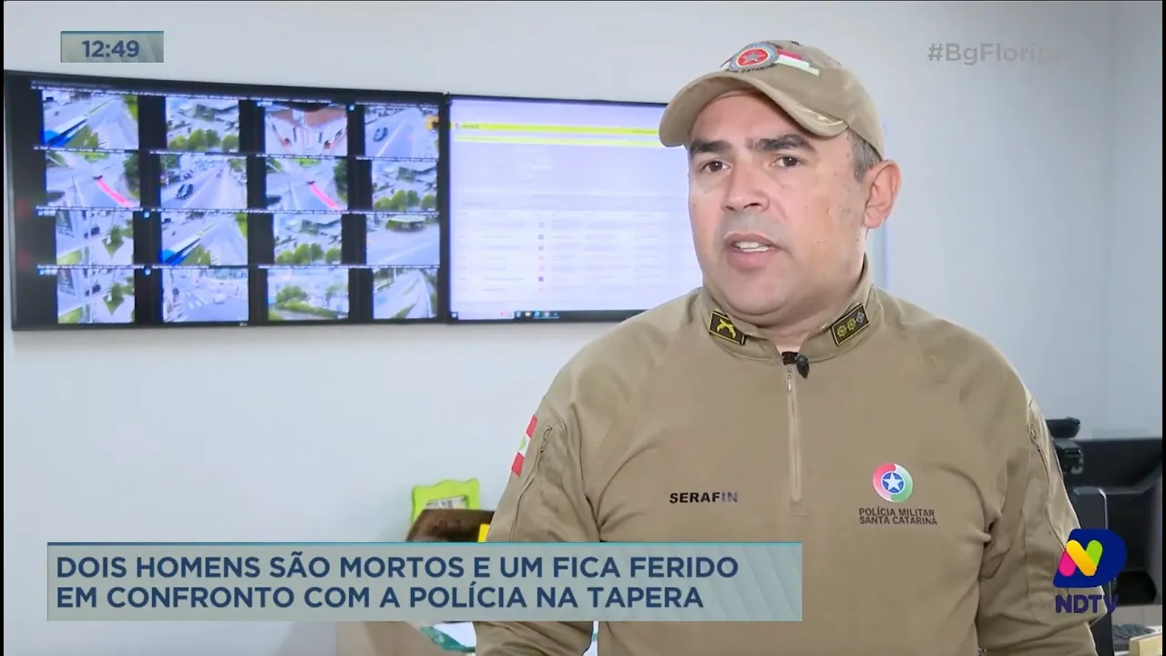 Dois homens são mortos e um fica ferido em confronto com a polícia na Tapera, em Florianópolis