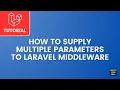 Laravel Middleware multiple parameters