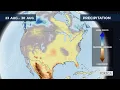 Monthly precipitation forecast for the USA 2026