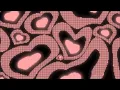 Warped Black and Pastel Pink Y2k Neon LED Lights Heart Background 1 Hour Looped