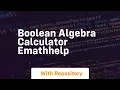 Boolean Algebra Calculator eMathHelp