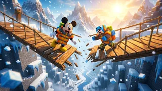 ماين كرافت لكن مستحيل أحد ينجو من جبل إيفرس! 🥶