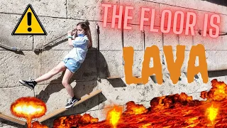 Download THE FLOOR IS LAVA challenge - LE SOL C'EST DE LA LAVE 😅🔥 // KIARA PARIS 🌷 MP3