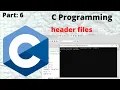 C Programming in Hindi Urdu English in C Programming Language header files