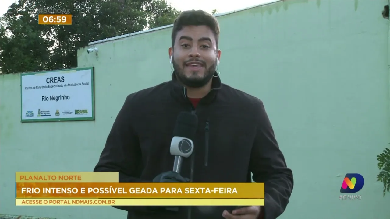 Planalto Norte: frio intenso e possível geada para sexta-feira