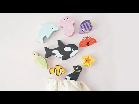 Ocean Life Stacking Animals & Bag