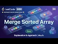 LeetCode 88 Merge Sorted Array Brute Force Optimal Approach Dry Run