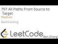 Leetcode 797 All Paths From Source to Target