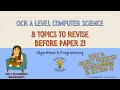 OCR A Level Computer Science - Top 8 Topics To Revise Before Paper 2 in 2026 9