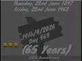 DO2026 469 65 Years on Friday 22nd June 1962