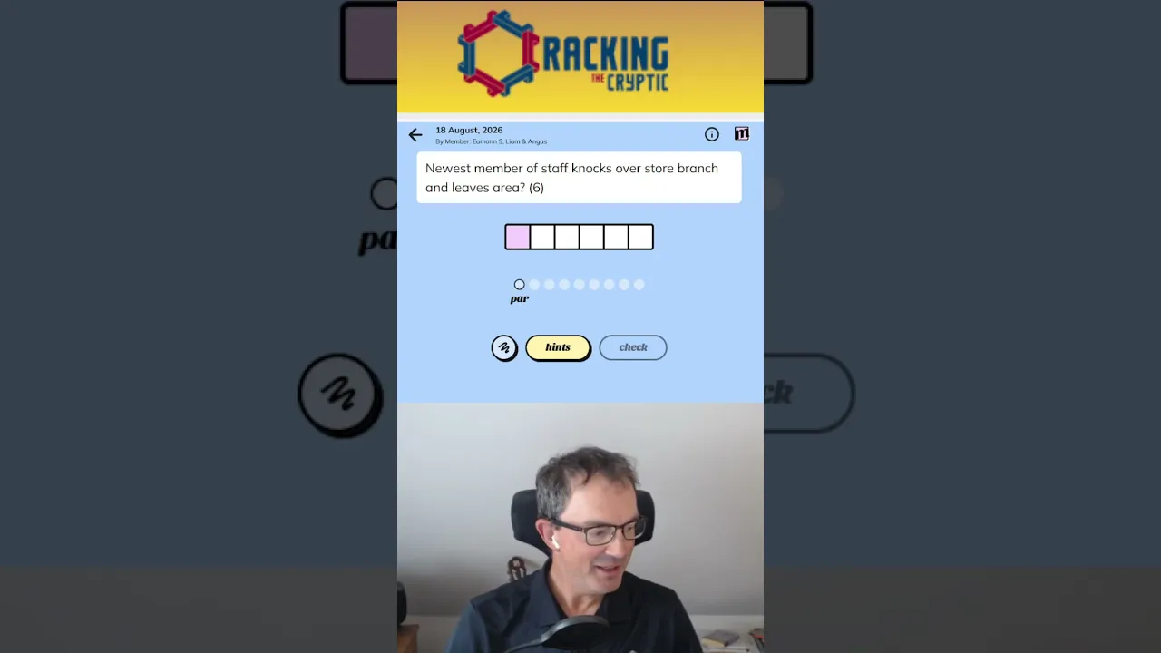 MinuteCryptic in a Minute - 18 August 2026 - HMMM!