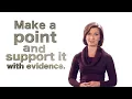 Clear Thinking and Writing - Point and Support