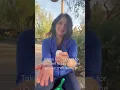 Wrist stretch with a Himalayan salt stone massage from Simple Jane