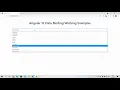 Angular 12 Data Binding Tutorial - One Way Two Way