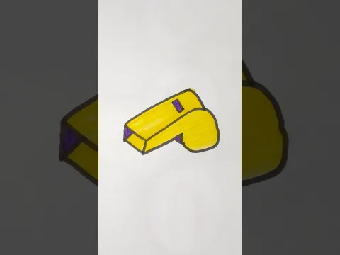 Whistle 😙 drawing for kids #whistle #shorts #shortvideo #pipafuntv #viral #drawing #art #trending