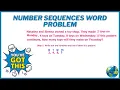 Number Sequences Word Problem