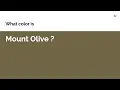 Mount Olive color hex color - Yellow color