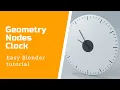 Blender 2 93 GEOMETRY NODES - Clock