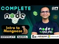 Lecture 17 Introduction to Mongoose NodeJS Complete Course in Hindi Notes Certification