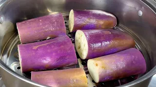 沒想到茄子蒸一蒸，出鍋居然這麼好吃，清淡不油膩，營養又下飯❗Chef Cooks 🤤 My dad's 📌  Easy & Healthy Steamed Eggplant HK Recipe📌  ✅