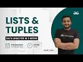 Lists Tuples Data Analysis in 3 Weeks Arpit Jain GeeksforGeeks Python