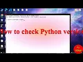 How to check python version