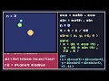TIC-80 Visual Tutorial - Solar System Sun Planet Moon