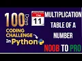 Day 11 100 Days Coding Challenge in Python