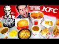 TRYING KFC THE WHOLE MENU - Fried Chicken Chicken Pie Fries MORE Taste Test
