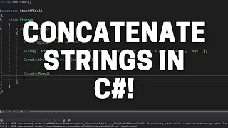How to Concatenate Strings in C with the String Concat Method C Tutorial