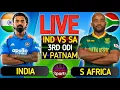 Lagu 🔴 Live: IND vs SA 3rd ODI Cricket Live Match Today Score \u0026 Commentary, 1st inning SA BAT