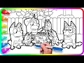 BLUEY Coloring Pages - Makeup Do you know How to color Bluey Bingo Muffin Bandit